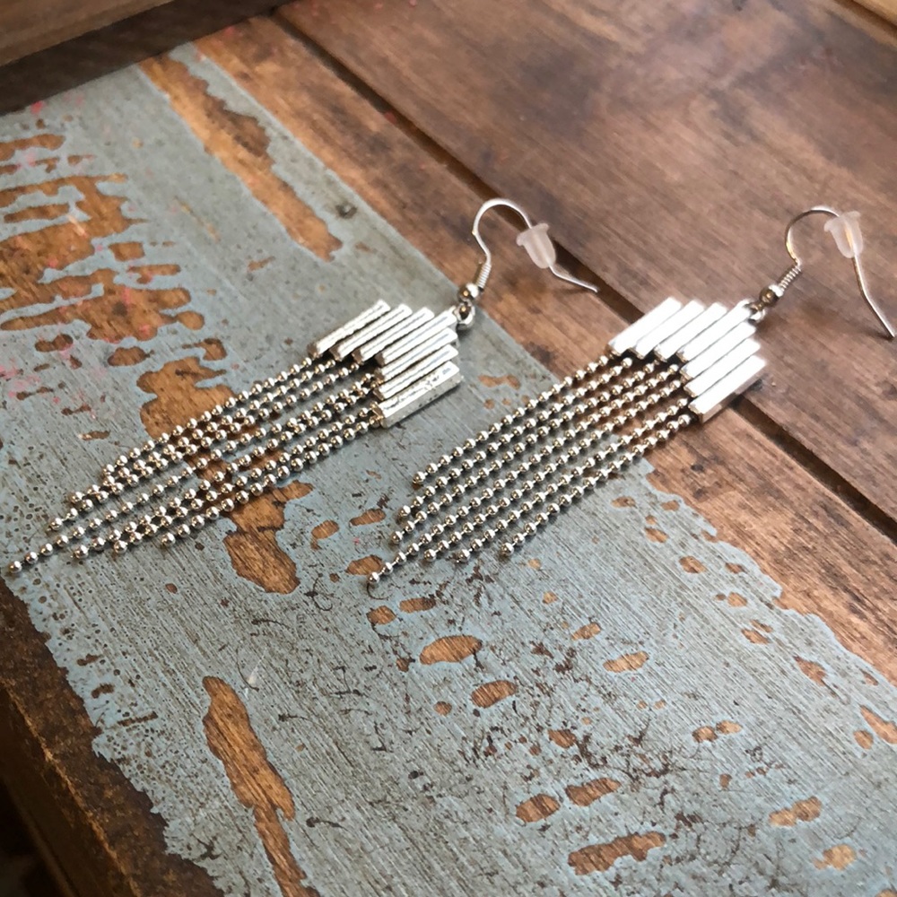 Silver earrings